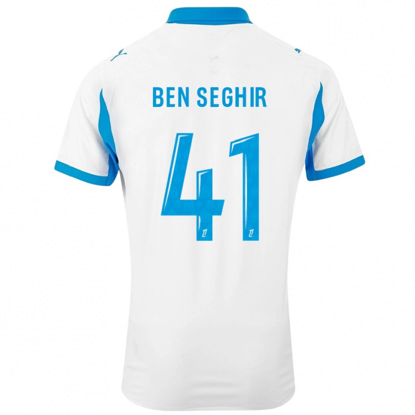 Danxen Kinder Salim Ben Seghir #41 Weiß Himmelblau Heimtrikot Trikot 2025/26 T-Shirt Österreich