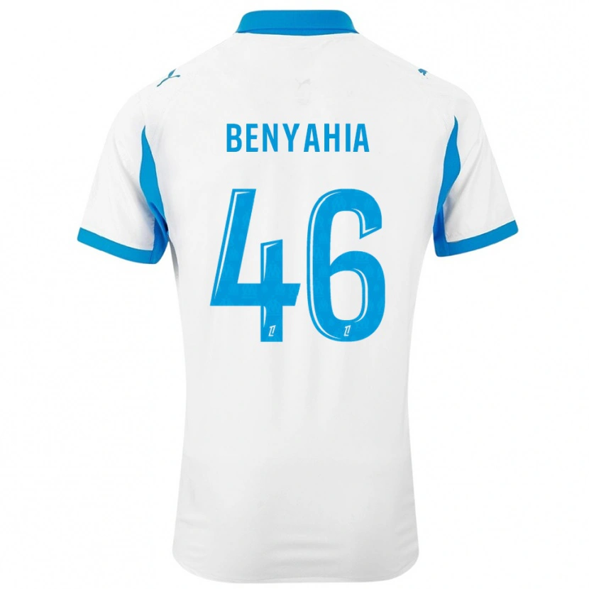 Danxen Kinder Aylan Benyahia-Tani #46 Weiß Himmelblau Heimtrikot Trikot 2025/26 T-Shirt Österreich