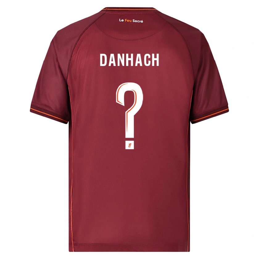 Danxen Kinder Djebril Danhach #0 Burgunderrot Weiß Heimtrikot Trikot 2025/26 T-Shirt Österreich