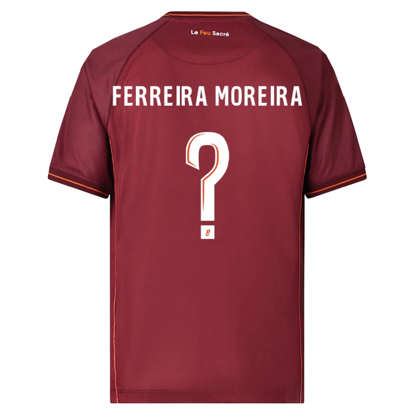 Danxen Kinder Ruben Ferreira Moreira #0 Burgunderrot Weiß Heimtrikot Trikot 2025/26 T-Shirt Österreich