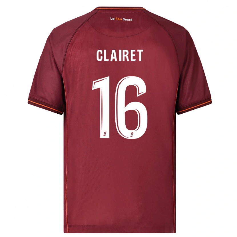 Danxen Kinder Duncan Clairet #16 Burgunderrot Weiß Heimtrikot Trikot 2025/26 T-Shirt Österreich