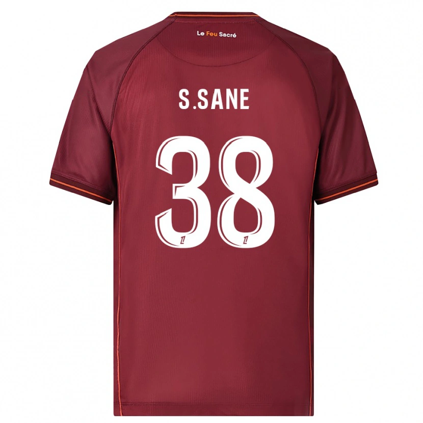 Danxen Kinder Sadibou Sané #38 Burgunderrot Weiß Heimtrikot Trikot 2025/26 T-Shirt Österreich