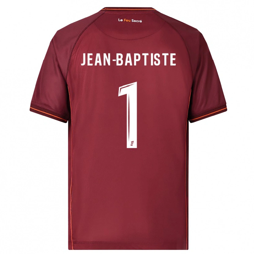 Danxen Kinder Romain Jean-Baptiste #1 Burgunderrot Weiß Heimtrikot Trikot 2025/26 T-Shirt Österreich