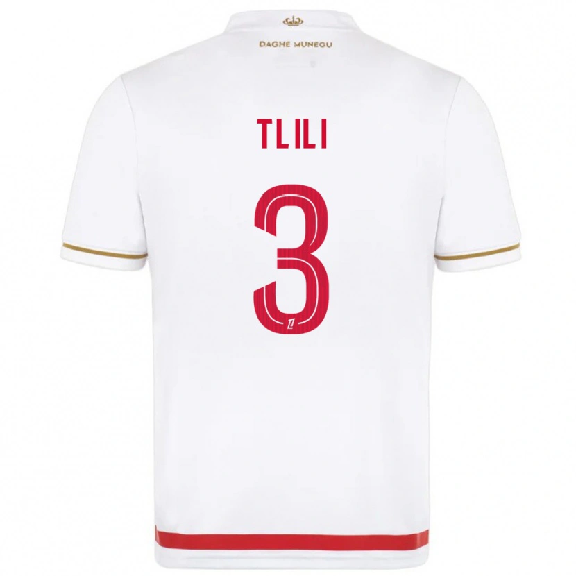 Danxen Kinder Mehdi Tlili #3 Rot Weiß Heimtrikot Trikot 2025/26 T-Shirt Österreich