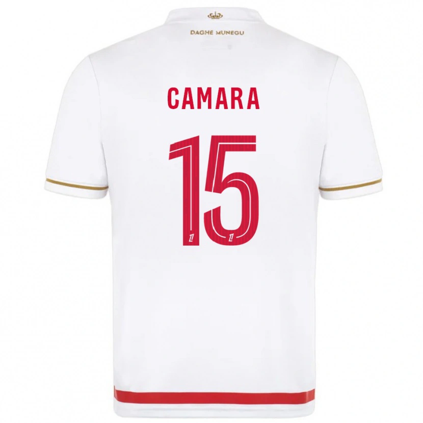 Danxen Kinder Lamine Camara #15 Rot Weiß Heimtrikot Trikot 2025/26 T-Shirt Österreich