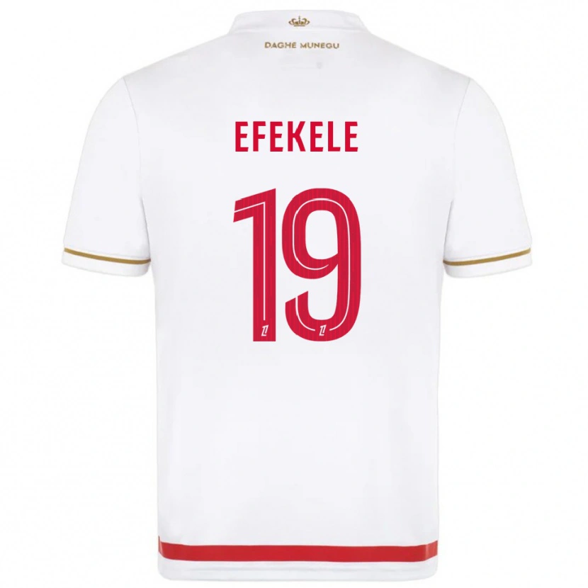 Danxen Kinder Malamine Efekele #19 Rot Weiß Heimtrikot Trikot 2025/26 T-Shirt Österreich