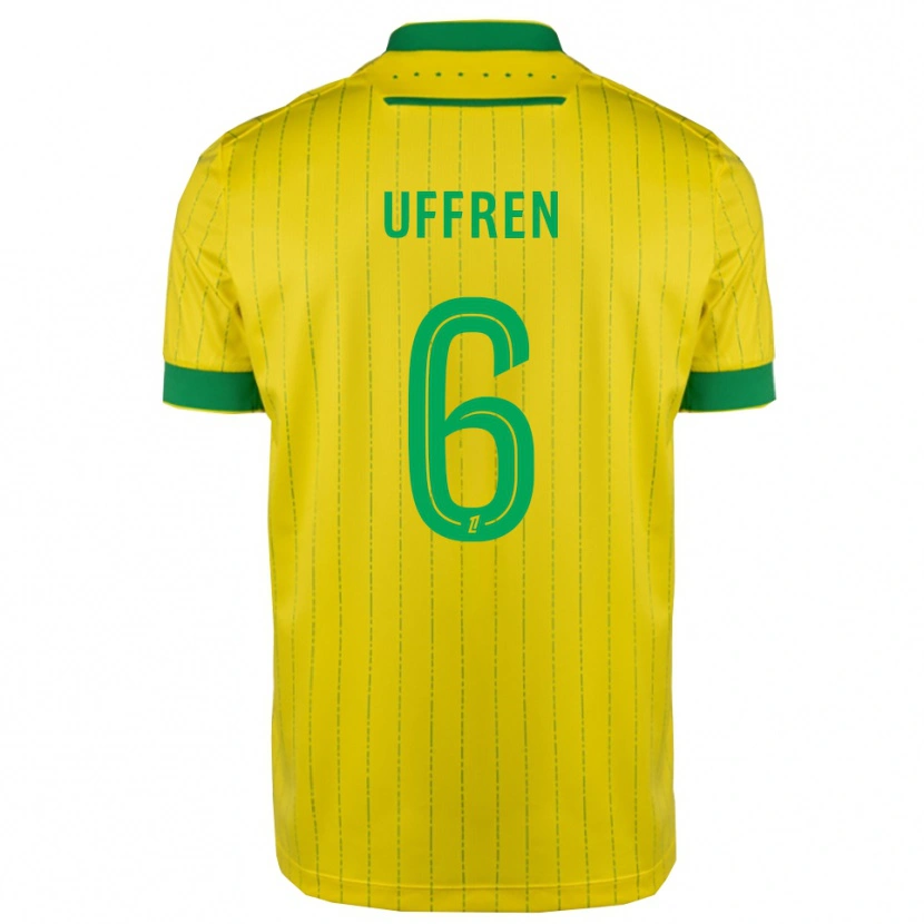 Danxen Kinder Manon Uffren #6 Gelb Grün Heimtrikot Trikot 2025/26 T-Shirt Österreich