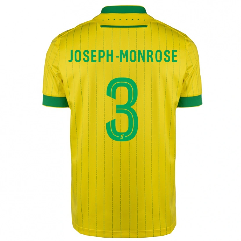 Danxen Kinder Florian Joseph-Monrose #3 Gelb Grün Heimtrikot Trikot 2025/26 T-Shirt Österreich