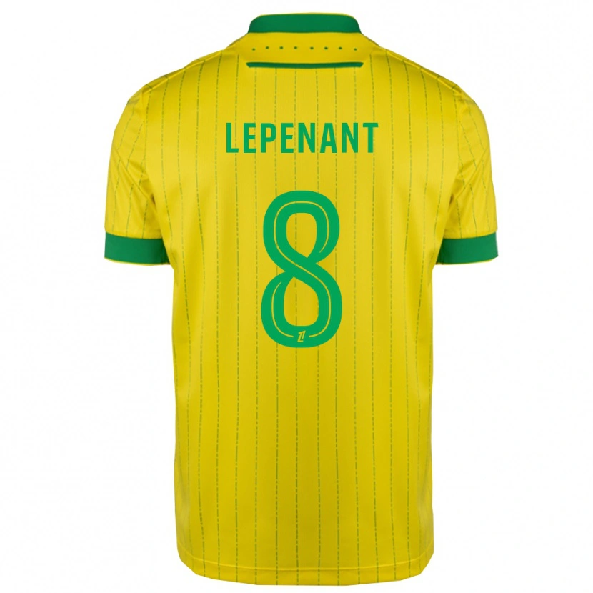Danxen Kinder Johann Lepenant #8 Gelb Grün Heimtrikot Trikot 2025/26 T-Shirt Österreich
