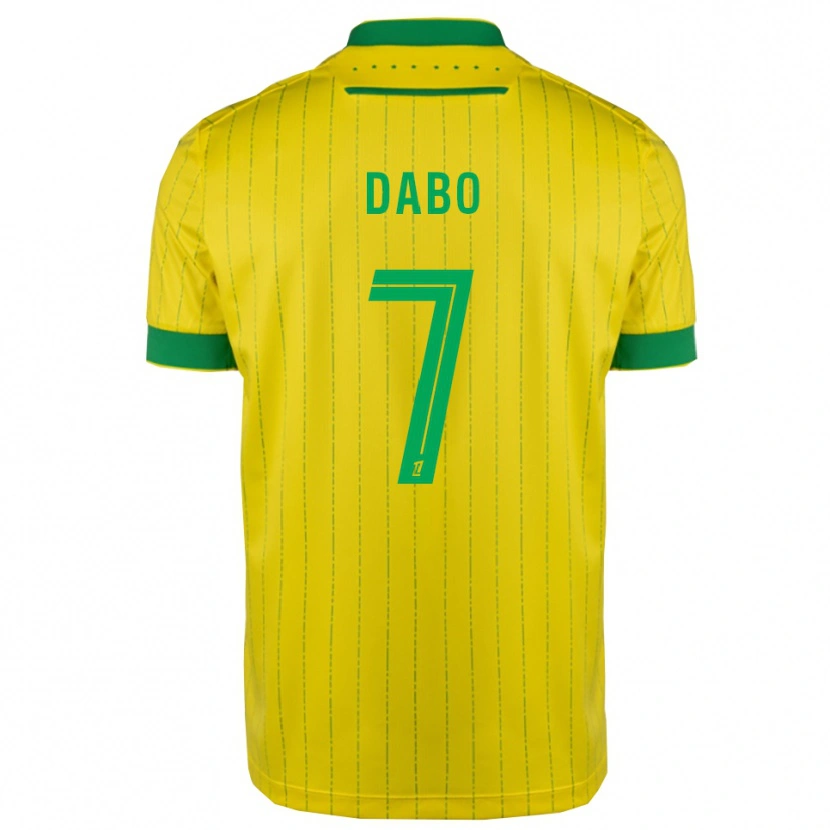 Danxen Kinder Moustapha Dabo #7 Gelb Grün Heimtrikot Trikot 2025/26 T-Shirt Österreich