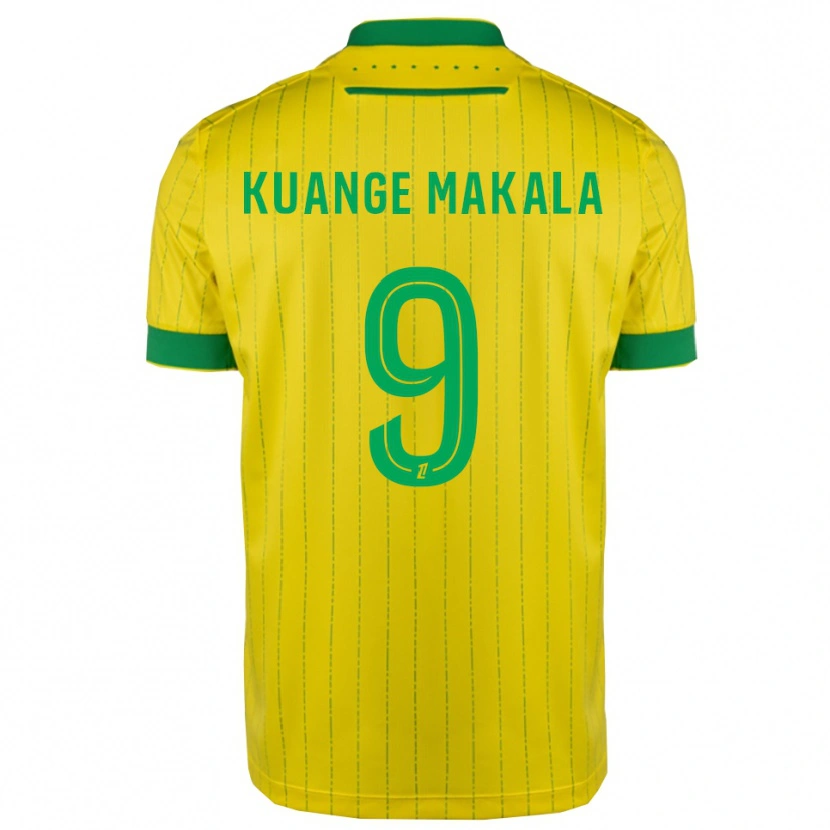 Danxen Kinder Jordi Kuange Makala #9 Gelb Grün Heimtrikot Trikot 2025/26 T-Shirt Österreich