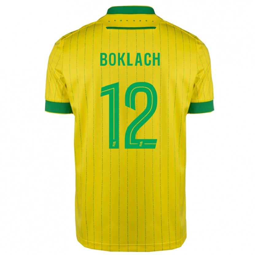 Danxen Kinder Kateryna Boklach #12 Gelb Grün Heimtrikot Trikot 2025/26 T-Shirt Österreich