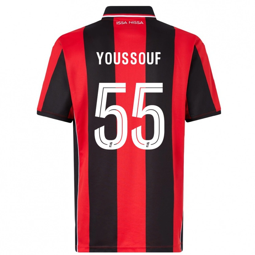 Danxen Kinder Youssouf Ndayishimiye #55 Rot Schwarz Heimtrikot Trikot 2025/26 T-Shirt Österreich