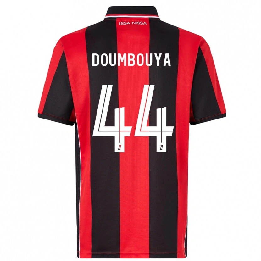 Danxen Kinder Amidou Doumbouya #44 Rot Schwarz Heimtrikot Trikot 2025/26 T-Shirt Österreich