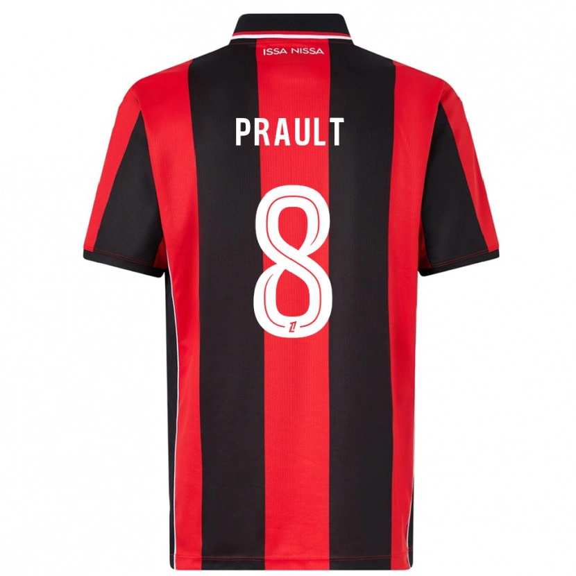 Danxen Kinder Jade Prault #8 Rot Schwarz Heimtrikot Trikot 2025/26 T-Shirt Österreich