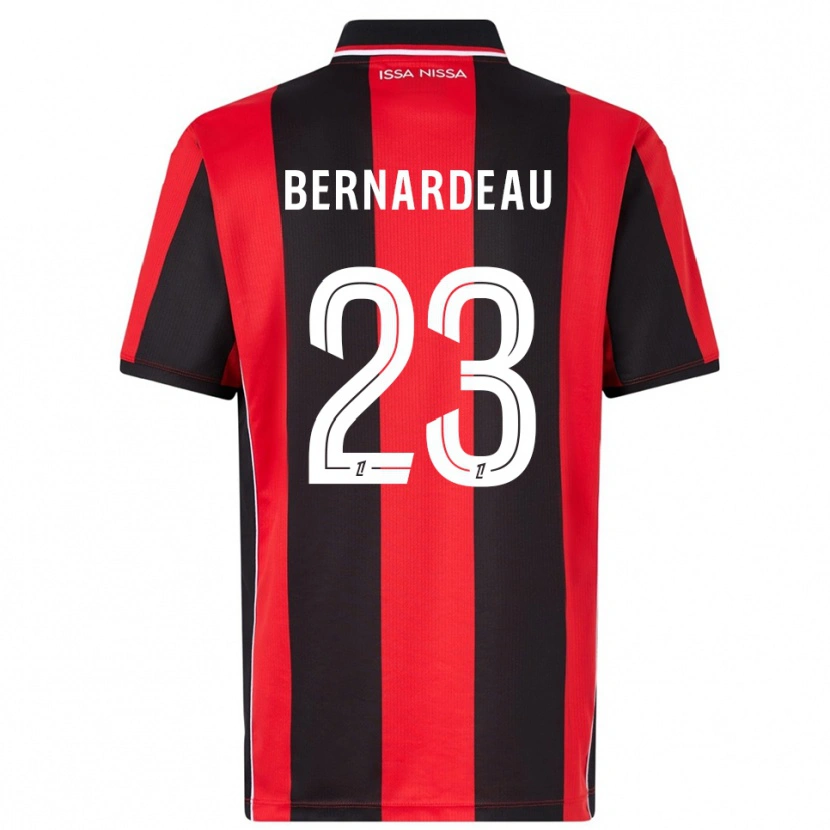 Danxen Kinder Gabin Bernardeau #23 Rot Schwarz Heimtrikot Trikot 2025/26 T-Shirt Österreich