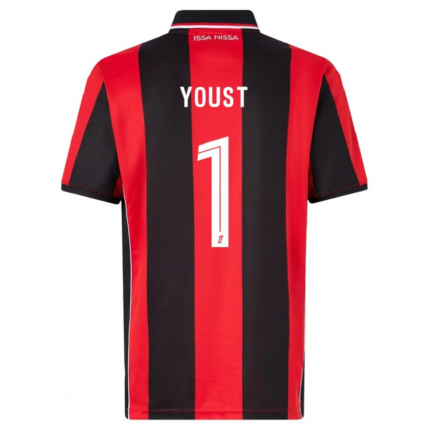 Danxen Kinder Matys Youst #1 Rot Schwarz Heimtrikot Trikot 2025/26 T-Shirt Österreich