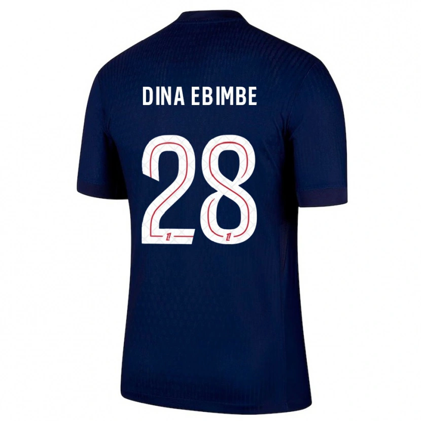 Danxen Kinder Eric Junior Dina Ebimbe #28 Marine Rot Heimtrikot Trikot 2025/26 T-Shirt Österreich