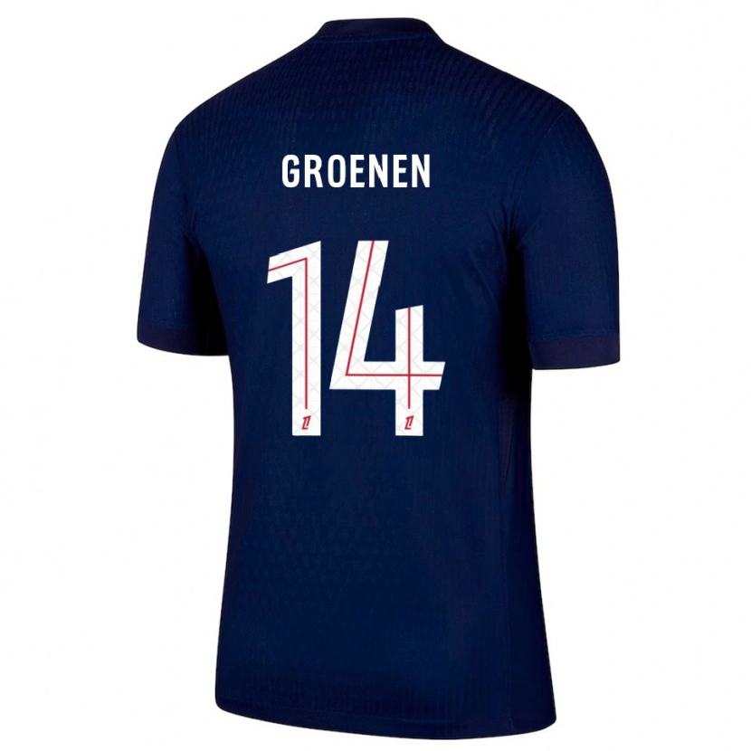 Danxen Kinder Jackie Groenen #14 Marine Rot Heimtrikot Trikot 2025/26 T-Shirt Österreich