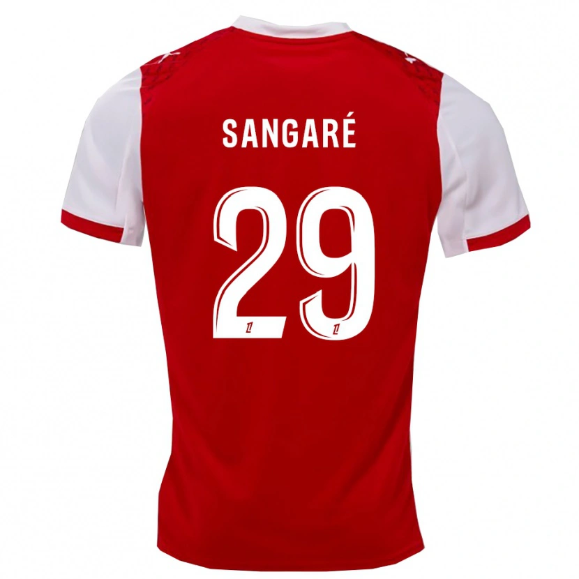 Danxen Kinder Hawa Sangaré #29 Rot Weiß Heimtrikot Trikot 2025/26 T-Shirt Österreich