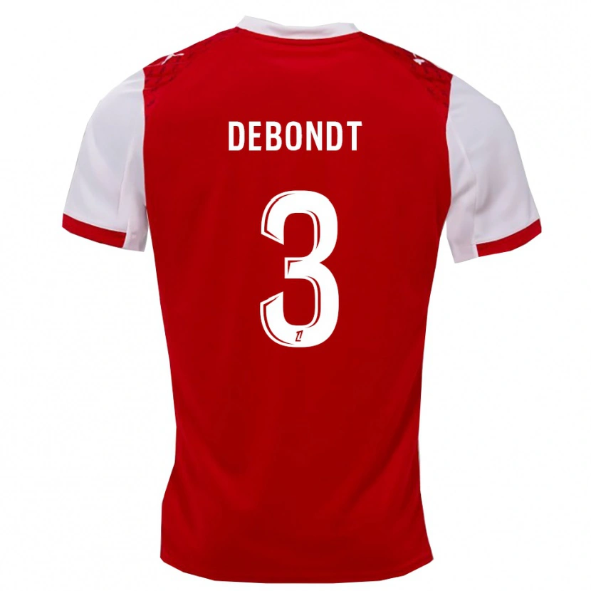 Danxen Kinder Maël Debondt #3 Rot Weiß Heimtrikot Trikot 2025/26 T-Shirt Österreich