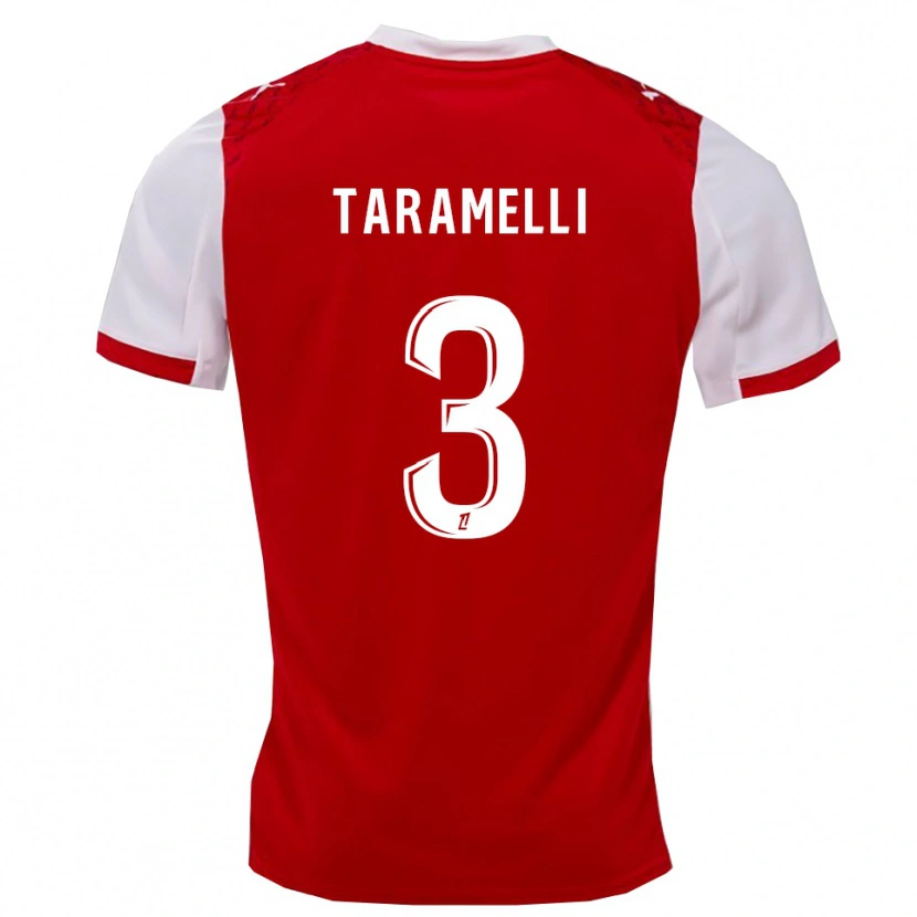 Danxen Kinder Valentin Taramelli #3 Rot Weiß Heimtrikot Trikot 2025/26 T-Shirt Österreich