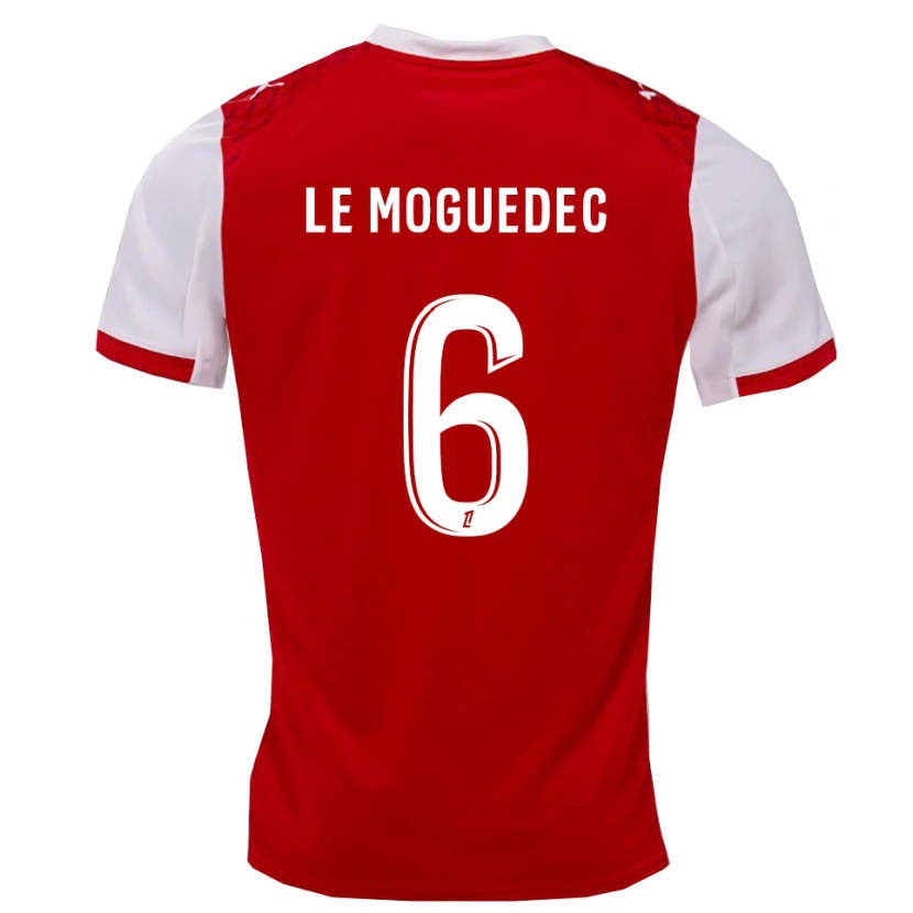 Danxen Kinder Anaële Le Moguédec #6 Rot Weiß Heimtrikot Trikot 2025/26 T-Shirt Österreich