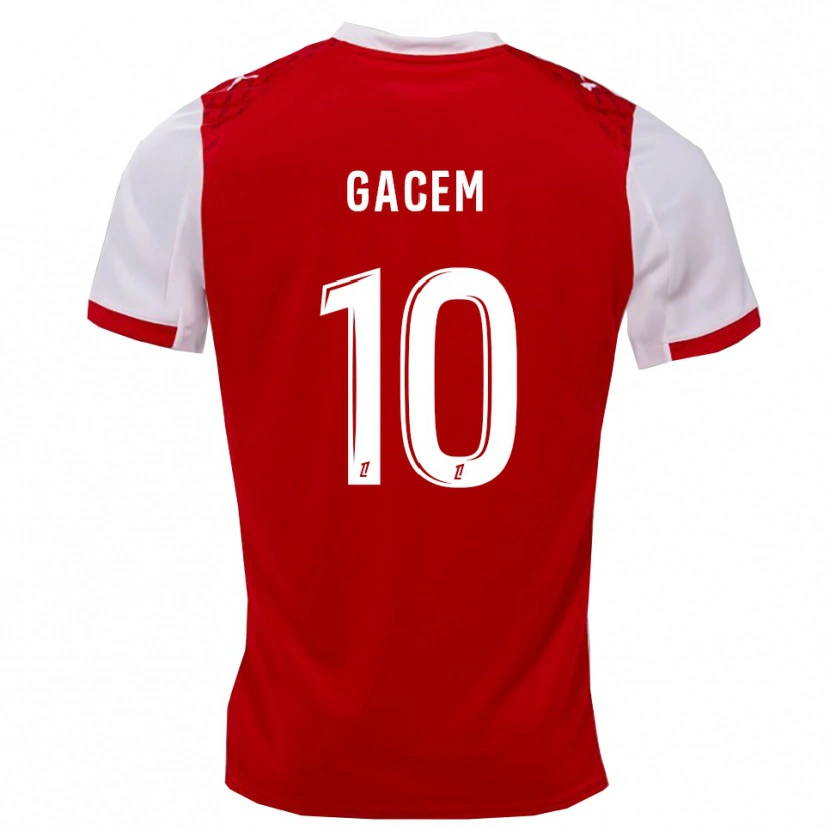 Danxen Kinder Yacine Gacem #10 Rot Weiß Heimtrikot Trikot 2025/26 T-Shirt Österreich