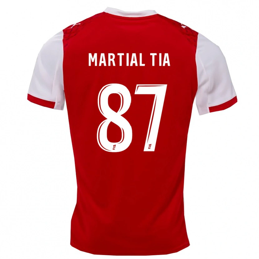 Danxen Kinder Ange Martial Tia #87 Rot Weiß Heimtrikot Trikot 2025/26 T-Shirt Österreich