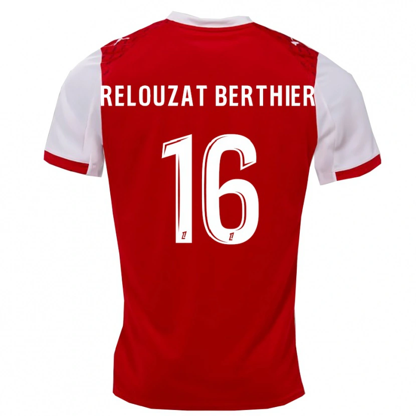 Danxen Kinder Maxime Relouzat Berthier #16 Rot Weiß Heimtrikot Trikot 2025/26 T-Shirt Österreich