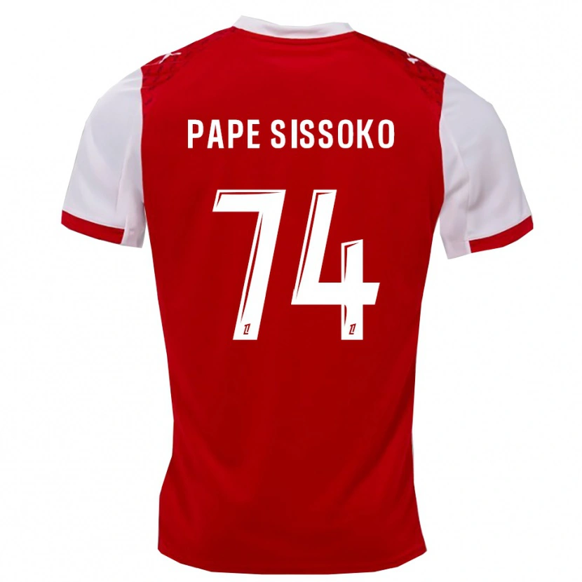 Danxen Kinder Niama Pape Sissoko #74 Rot Weiß Heimtrikot Trikot 2025/26 T-Shirt Österreich