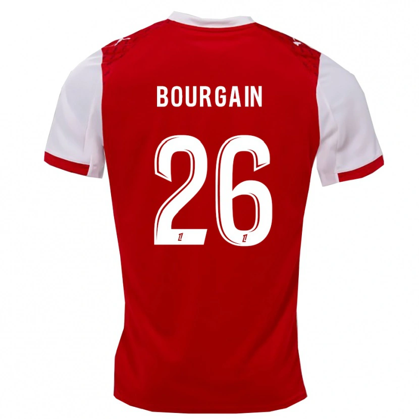 Danxen Kinder Léa Bourgain #26 Rot Weiß Heimtrikot Trikot 2025/26 T-Shirt Österreich