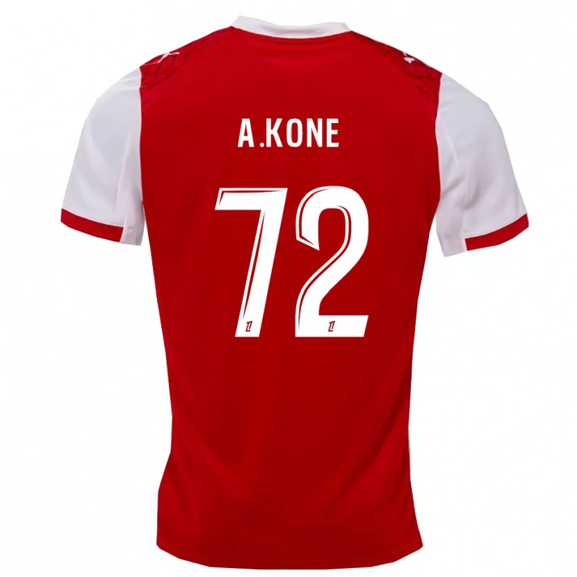 Danxen Kinder Amadou Koné #72 Rot Weiß Heimtrikot Trikot 2025/26 T-Shirt Österreich