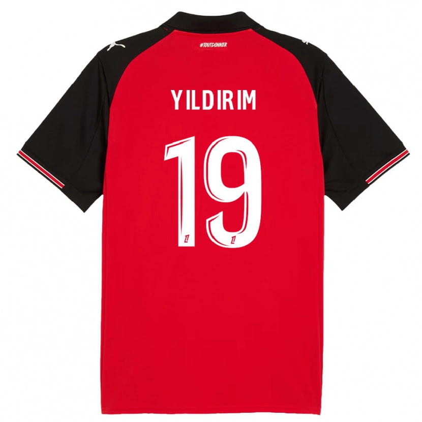 Danxen Kinder Bertuğ Yıldırım #19 Rot Schwarz Heimtrikot Trikot 2025/26 T-Shirt Österreich