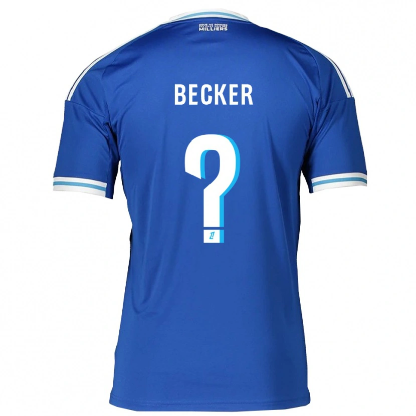 Danxen Kinder Yoann Becker #0 Blau Weiß Heimtrikot Trikot 2025/26 T-Shirt Österreich