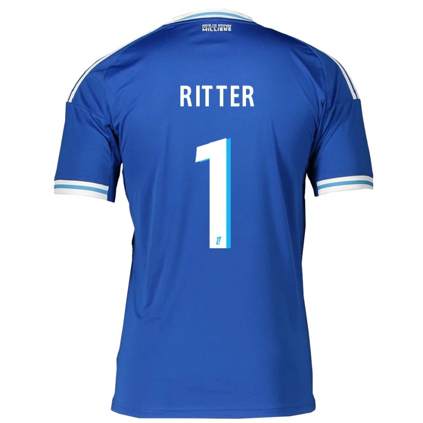 Danxen Kinder Maxime Ritter #1 Blau Weiß Heimtrikot Trikot 2025/26 T-Shirt Österreich
