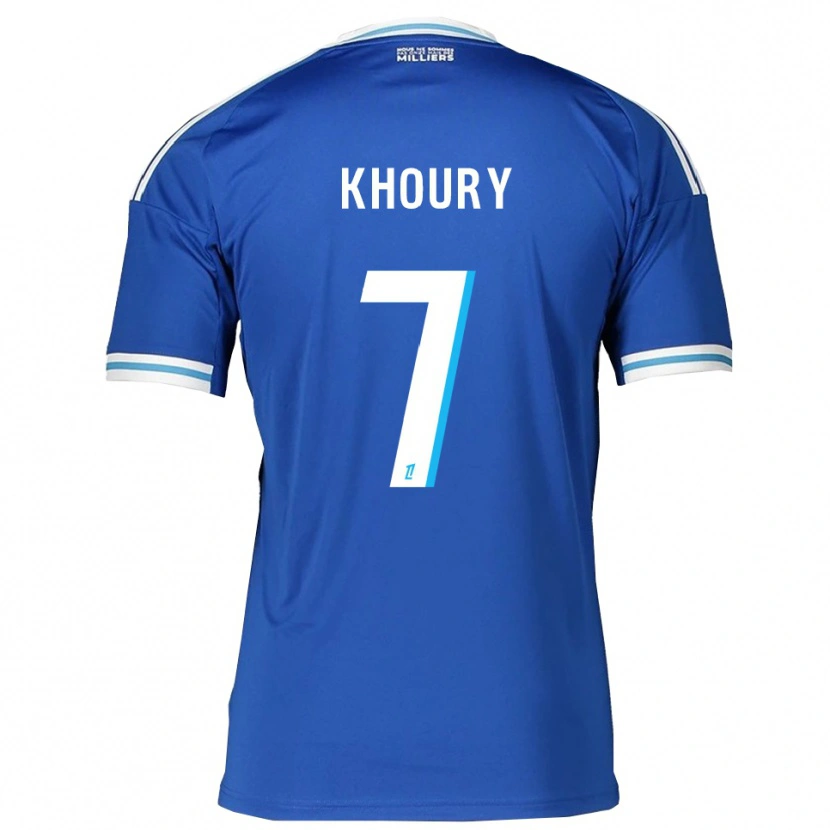 Danxen Kinder Pilar Khoury #7 Blau Weiß Heimtrikot Trikot 2025/26 T-Shirt Österreich