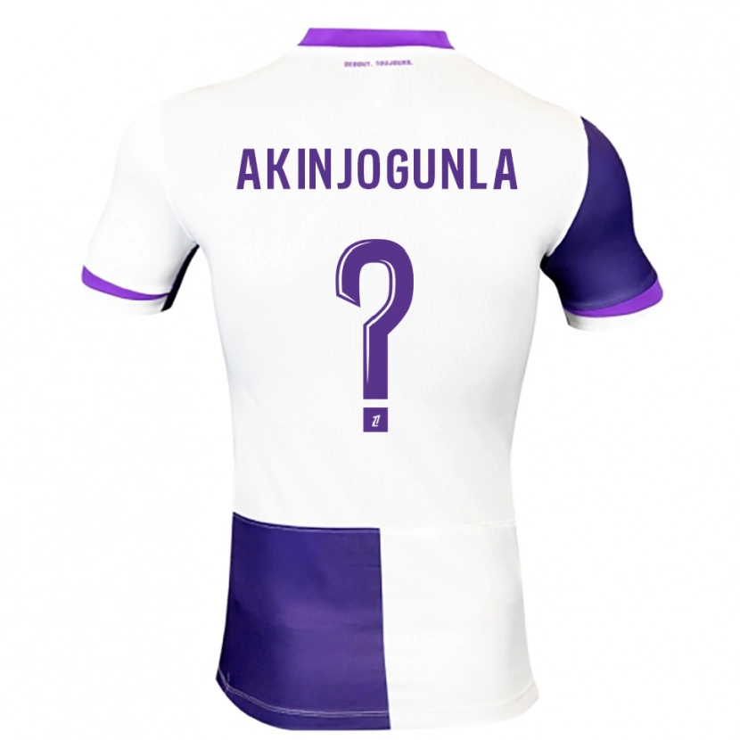 Danxen Kinder Michaël Akinjogunla #0 Lila Weiß Heimtrikot Trikot 2025/26 T-Shirt Österreich