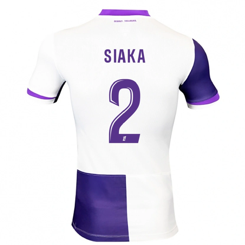 Danxen Kinder Nazihary Siaka #2 Lila Weiß Heimtrikot Trikot 2025/26 T-Shirt Österreich