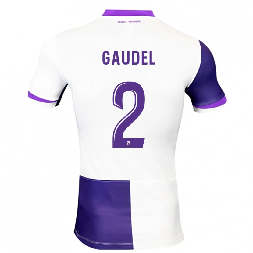 Danxen Kinder Raphaël Gaudel #2 Lila Weiß Heimtrikot Trikot 2025/26 T-Shirt Österreich