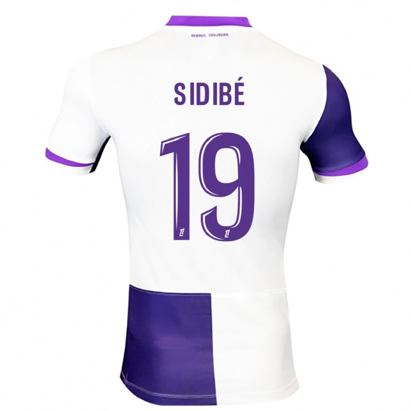 Danxen Kinder Djibril Sidibé #19 Lila Weiß Heimtrikot Trikot 2025/26 T-Shirt Österreich