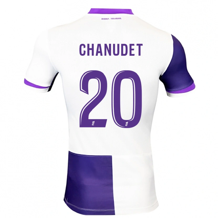 Danxen Kinder Coralie Chanudet #20 Lila Weiß Heimtrikot Trikot 2025/26 T-Shirt Österreich