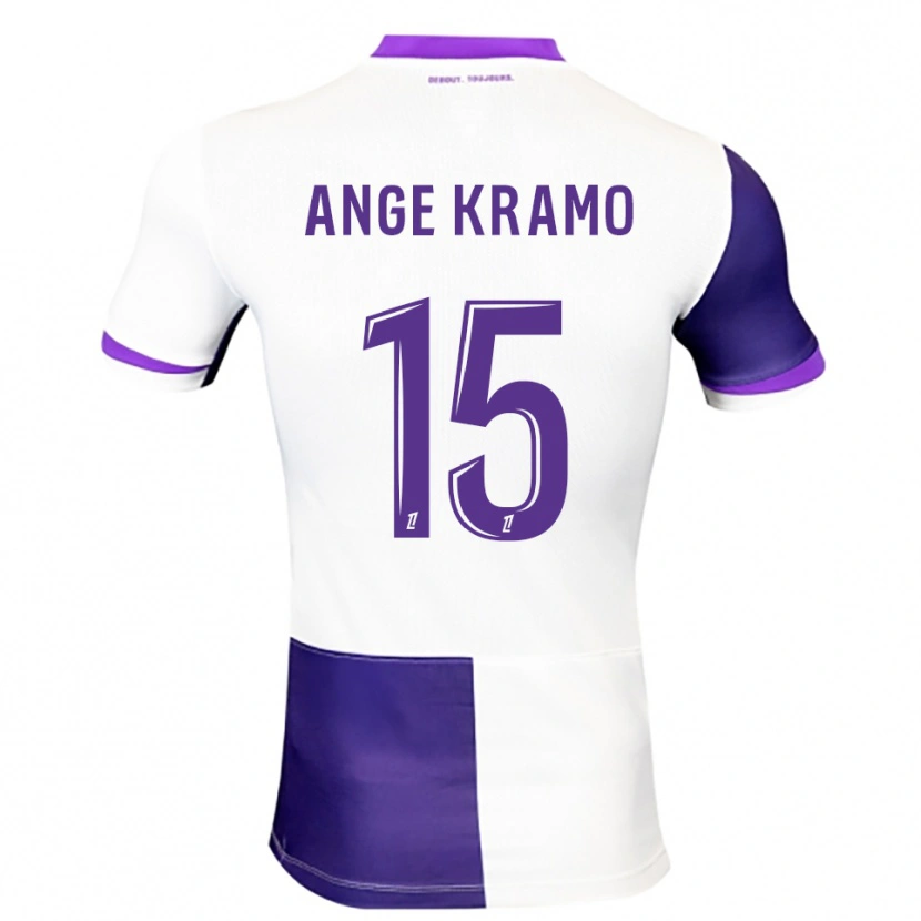 Danxen Kinder Marie Ange Kramo #15 Lila Weiß Heimtrikot Trikot 2025/26 T-Shirt Österreich