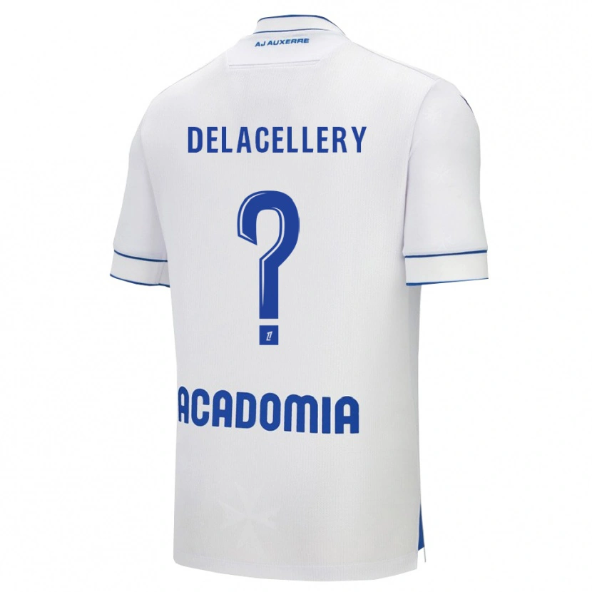 Danxen Kinder Coralie Delacellery #0 Weiß Blau Heimtrikot Trikot 2025/26 T-Shirt Österreich