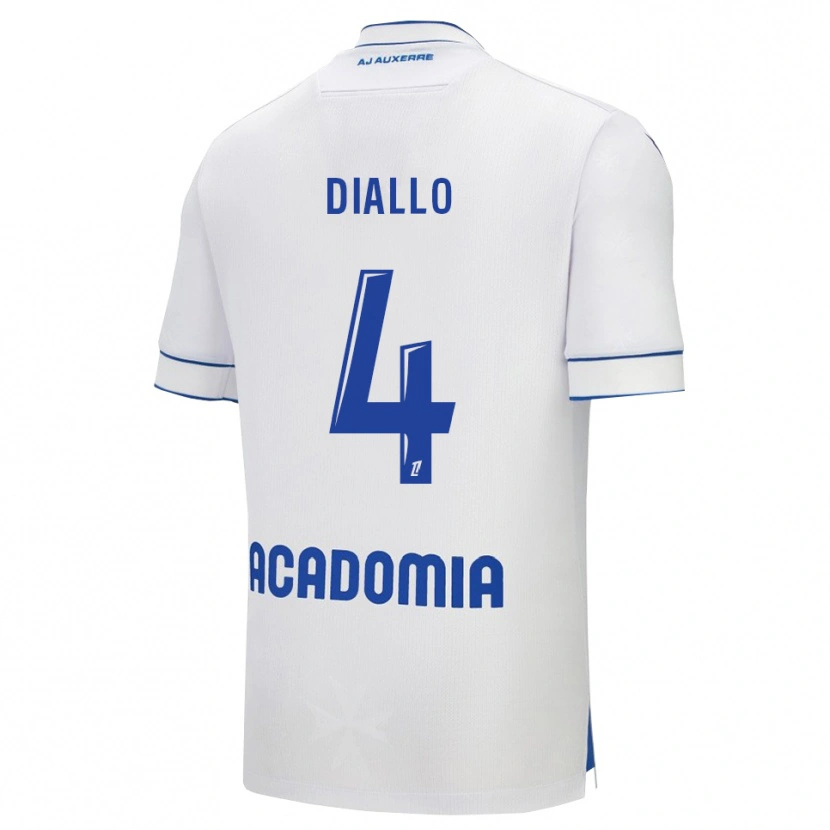 Danxen Kinder Ibrahim Diallo #4 Weiß Blau Heimtrikot Trikot 2025/26 T-Shirt Österreich