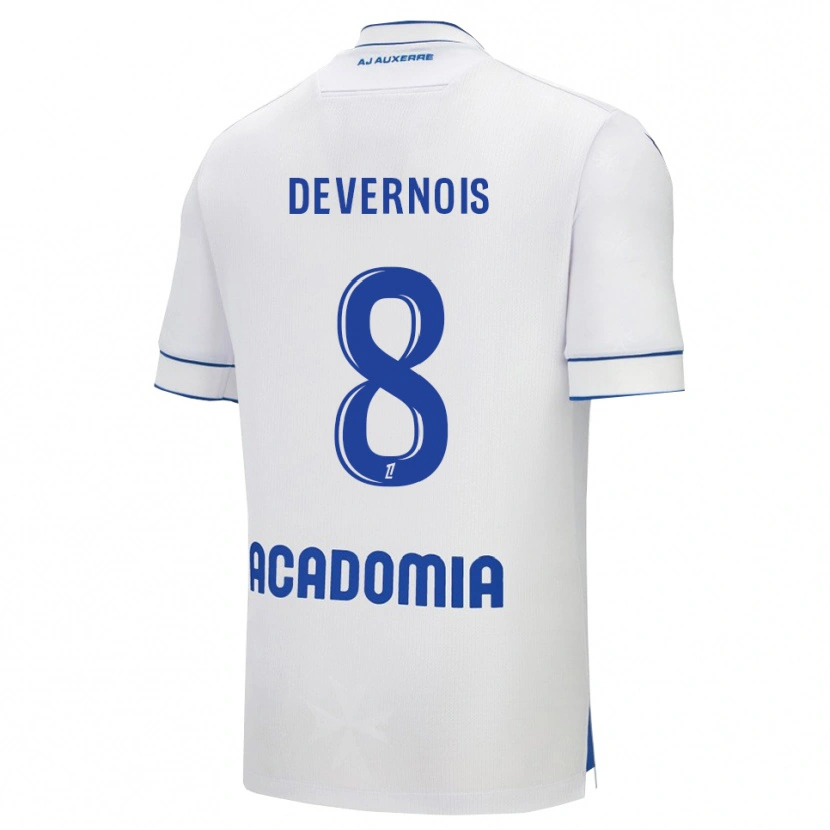 Danxen Kinder Tidiane Devernois #8 Weiß Blau Heimtrikot Trikot 2025/26 T-Shirt Österreich