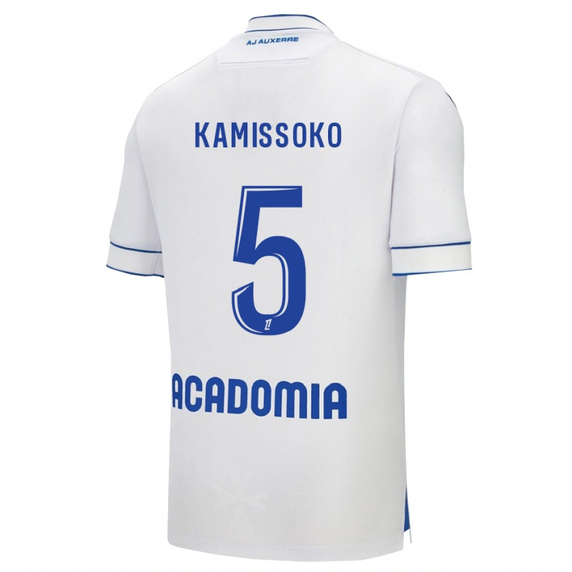 Danxen Kinder Idriss Kamissoko #5 Weiß Blau Heimtrikot Trikot 2025/26 T-Shirt Österreich