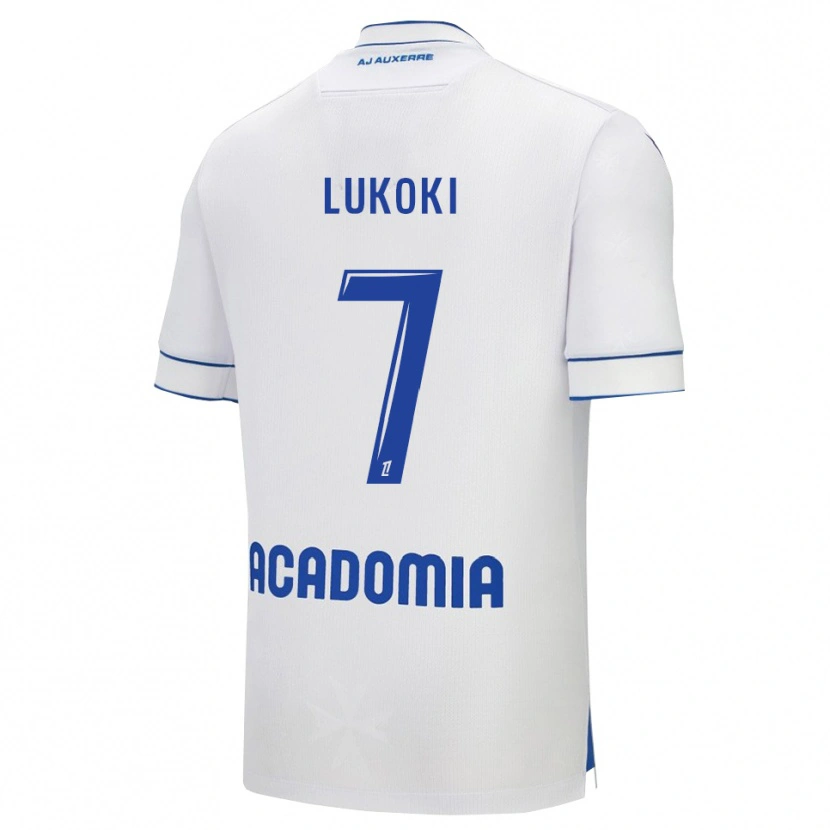 Danxen Kinder Lionel Lukoki #7 Weiß Blau Heimtrikot Trikot 2025/26 T-Shirt Österreich