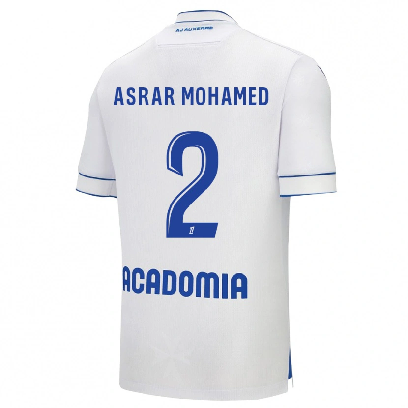 Danxen Kinder El Asrar Mohamed #2 Weiß Blau Heimtrikot Trikot 2025/26 T-Shirt Österreich
