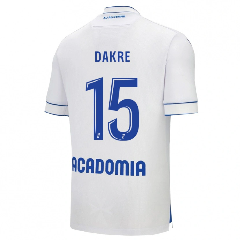 Danxen Kinder Valentin Dakre #15 Weiß Blau Heimtrikot Trikot 2025/26 T-Shirt Österreich